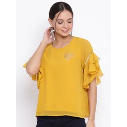 OTIRA Women Embellished Bell Sleeve Top-picture-34