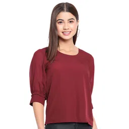 OTIRA Women Short Sleeves Crepe Top-picture-24