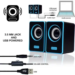 otoobest 6W Computer Speaker with Deep Bass USB Power & Clear Stereo Sound Coonect Mobile 6 W Bluetooth Laptop/Desktop Speaker-picture-46