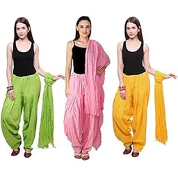 outer wear ayam exports Fashion Women's Cotton Patiala and Dupptta-picture-22