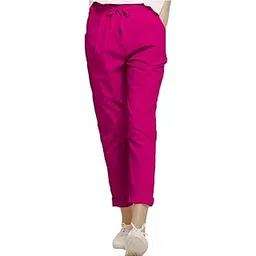 outer wear ayam exports Women Cotton Slim Fitted Elasticated Back Belt Comfort Pant-picture-43