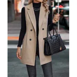 outzidr global Women Patterned Relaxed Fit Peacoat-picture-33