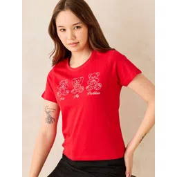 Outzidr Graphic Printed Round Neck Cotton T-shirt-picture-28