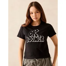 Outzidr Typography Printed Round Neck Cotton T-shirt-picture-27