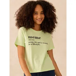 Outzidr Typography Printed Short Sleeves Cotton T-Shirt-picture-15