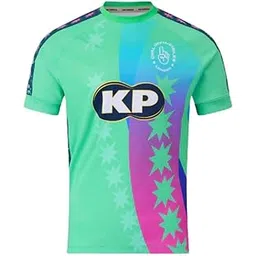 Oval Invincibles Cricket Fan Jersey| Green and Pink Star Pattern|2025 Season-picture-20