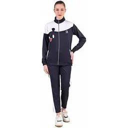 ovida Women Sports Track Suit Set 100% PolyCotton Zipper Navy-picture-29