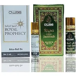 OWAIS Royal Prophecy & Riyaz ul Jannah Attar Roll on-6ml Alcohol Free | Combo Long Lasting Fragrance For Men & Women (Pack of 2)-picture-42