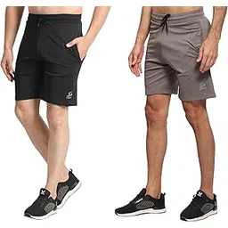 owerria fit 4 Way Lycra Shorts Half Pants for Men Combo Pack 2-picture-14
