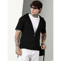 Own The Look Men Hooded Pure Cotton T-shirt-picture-12