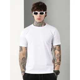 Own The Look Men Solid Round Neck Cotton T-shirt-picture-19