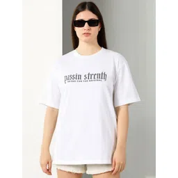 Own The Look Women Typography Printed Pure Cotton T-shirt-picture-7