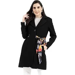 owncraft women's Black wool coat-picture-41