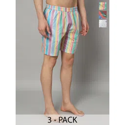 OWO THE LABEL Men Pack Of 3 Printed Pure Cotton Boxers-picture-15