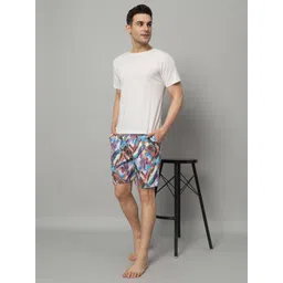 OWO THE LABEL Men Pack Of 3 Printed Pure Cotton Boxers image 3