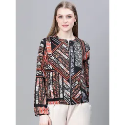 Oxolloxo Abstract Printed Lightweight Tailored Jacket-picture-17