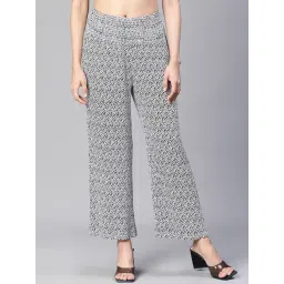 Oxolloxo Black & White Printed Pants-picture-11