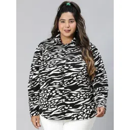 Oxolloxo Black & White Printed Shirt-picture-46