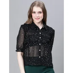 Oxolloxo Black & White Printed Shirt-picture-26