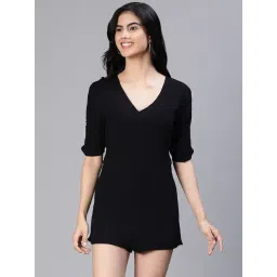 Oxolloxo Black Mini Playsuit-picture-31