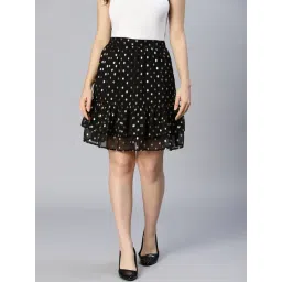 Oxolloxo Black Printed Skirt-picture-40