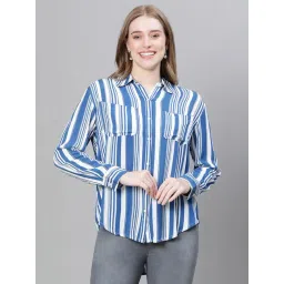 Oxolloxo Blue Striped Shirt-image-22