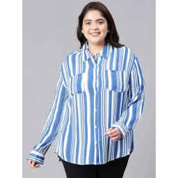 Oxolloxo Blue Striped Shirt-image-34