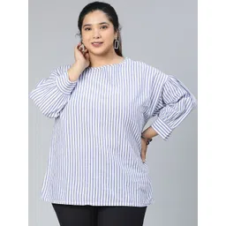 Oxolloxo Blue Striped Top-image-23