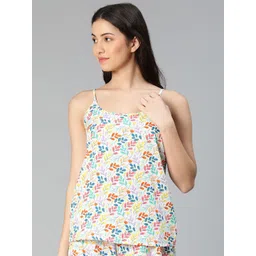 Oxolloxo Floral Printed Camisole Lounge Top-picture-25
