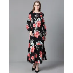 Oxolloxo Floral Printed Maxi Dress-picture-39