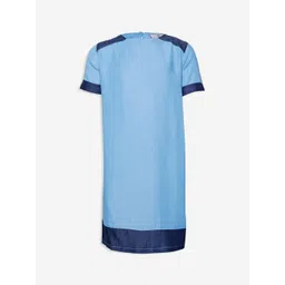 Oxolloxo Girls Blue Solid Sheath Dress-picture-37