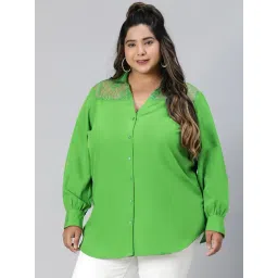 Oxolloxo Green Lace Shirt-picture-37