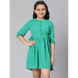 Oxolloxo Green Satin Dress-picture-16