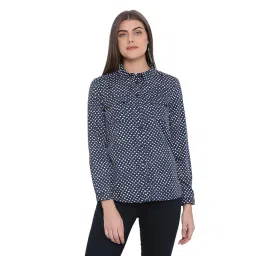 Oxolloxo Navy Polka Dot Covertale Shirt-picture-45