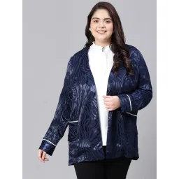 Oxolloxo Navy Printed Blazer-picture-19