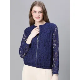 Oxolloxo Navy Self Bomber Jacket-picture-28