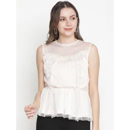 Oxolloxo Off White Ruffles Top-picture-14
