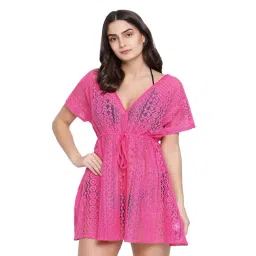 Oxolloxo Pink Lace Beachwear Dress-picture-18