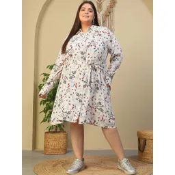 Oxolloxo Print Shirt Dress-picture-26