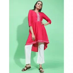 Oxolloxo Red Embroidered Tunic image 1