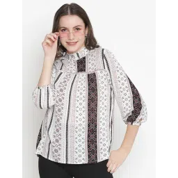 Oxolloxo White Printed Top-picture-24