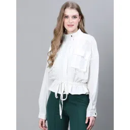 Oxolloxo White Regular Fit Jacket-picture-25