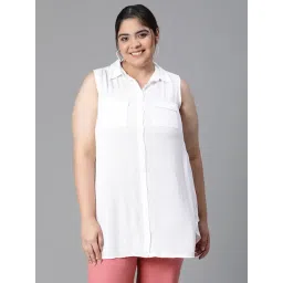 Oxolloxo White Relaxed Fit Shirt-picture-34