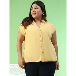 Oxolloxo Women Cotton Plus Size Solid Top-picture-32