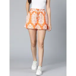 Oxolloxo Women Floral Printed Shorts-picture-24
