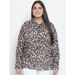Oxolloxo Women Multicoloured Animal Opaque Printed Casual Shirt-picture-40