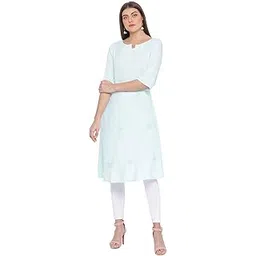 oxolloxo Women Solid 3/4th Sleeves V-Neck Regular Tunics-picture-31