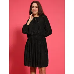 Oxolloxo Women Striped Fit & Flare Knee Length Dress-image-18