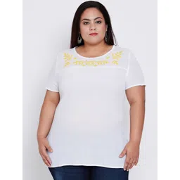 Oxolloxo Women White Solid Top-picture-38