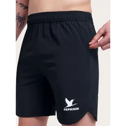 OXPECKER Men Regular Fit Mid-Rise Gym Shorts image 4